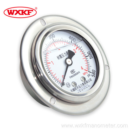 Auto pcb brc air compressor brass anti-vibration pressure gauge